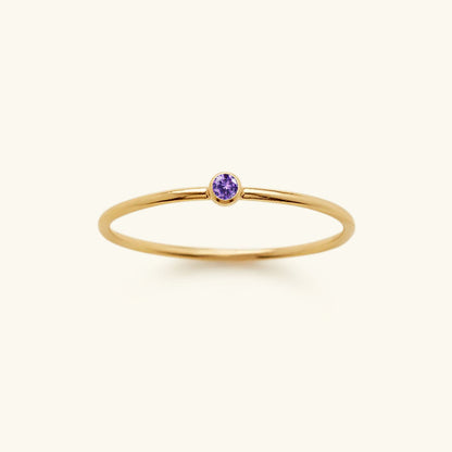 Amelia Geboortesteen Stacker Ring
