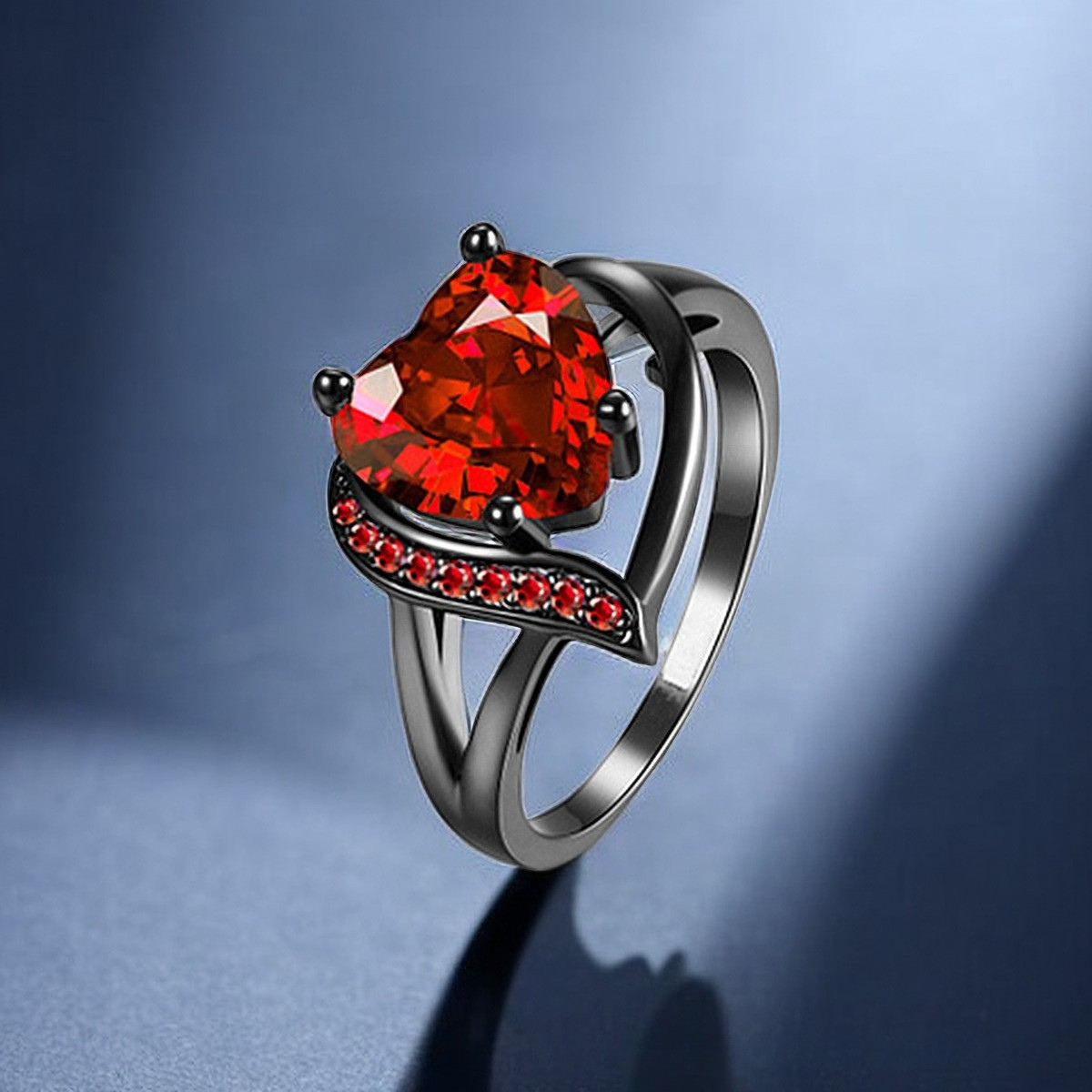 Calindra Rosethorne Ring | Zwarte Finish