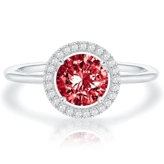 Crimson Glow Promise Robijnen Ring | Witgoud
