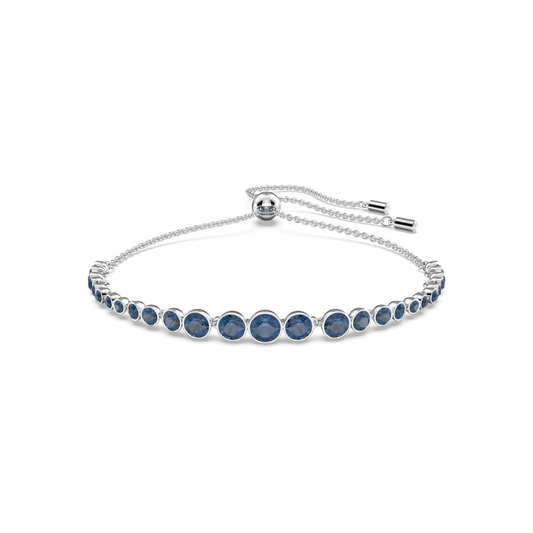 Ronde Slijpvorm Saffieren Tennisarmband | Witgoud