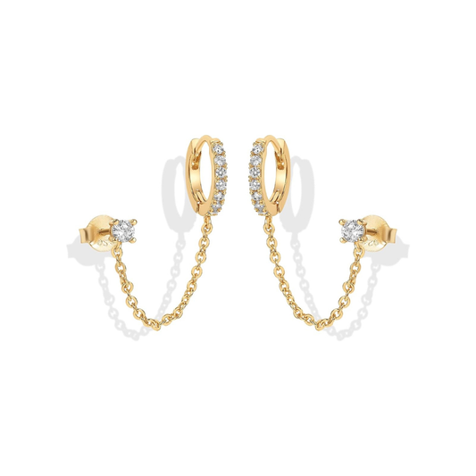 Adella Ketting Oorbellen | Goud