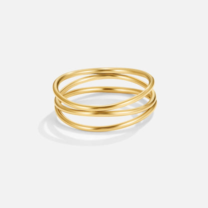 Gouden Minimalistische Wikkel Ring