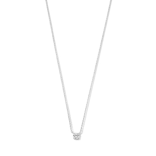 Cléa Moissanite Steen Ketting | Goud