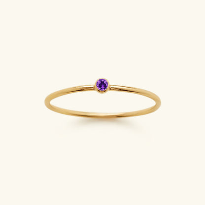 Amelia Geboortesteen Stacker Ring
