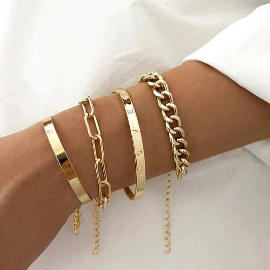 Elan Mercer Armband Set | Goud